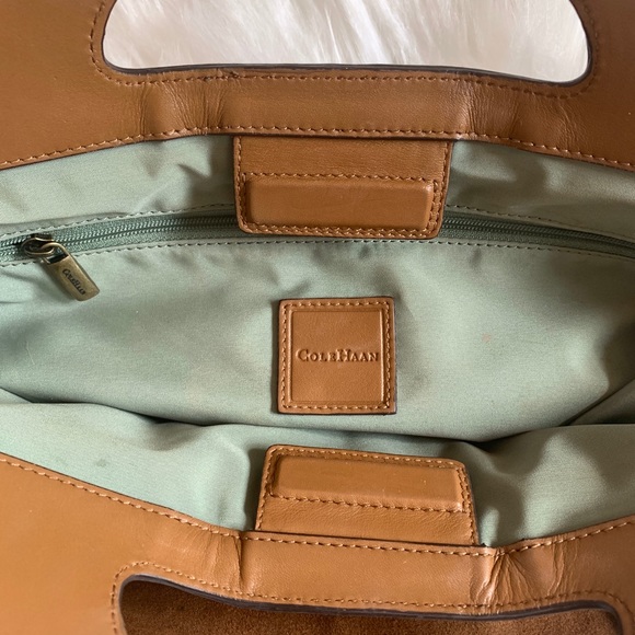 Cole Haan Brown Suede Leather Clutch 👛 Purse - Picture 5 of 7